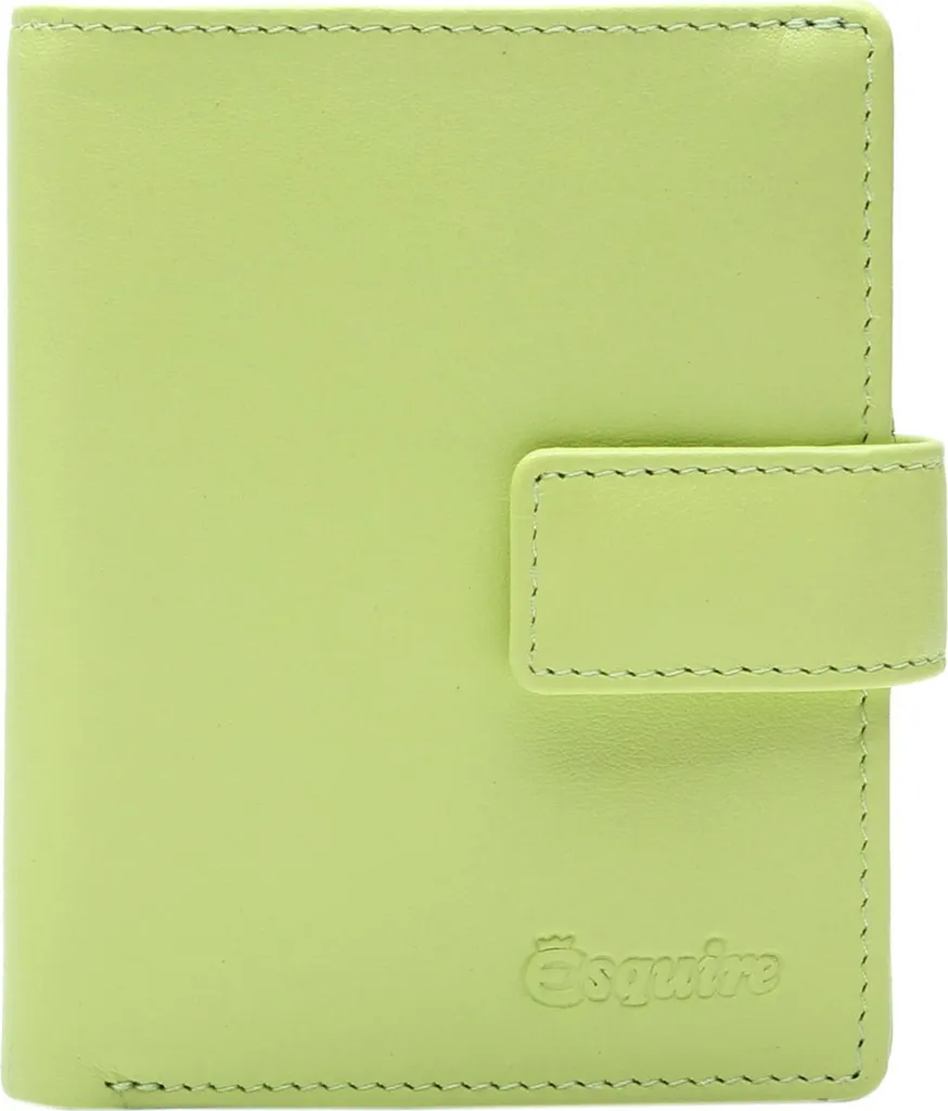 Esquire Pelle portafoglio Viktoria 62 Wallet Lime verde chiaro