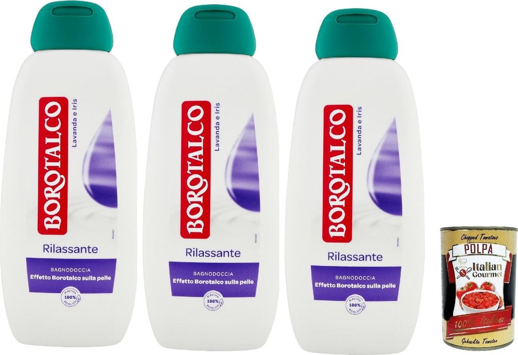 Borotalco - Badeschaum für Körper, Duft Lavendel und Iris - erfrischender Badeschaum, Borotalk-Effekt auf der Haut - Ideal für Damen und Herren ...