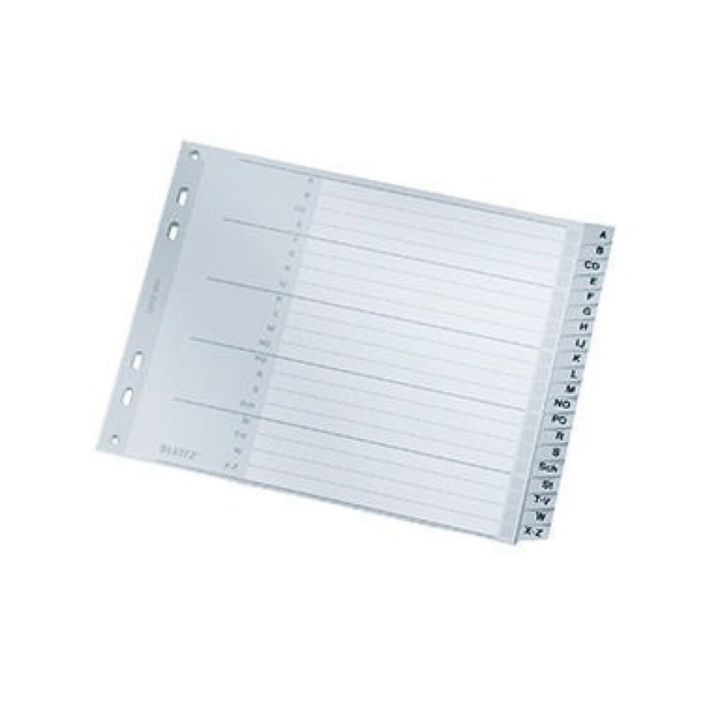 LEITZ 1262 Register A Z PP A4 Überbreite 18cm hoch 20Blatt Produktbild 