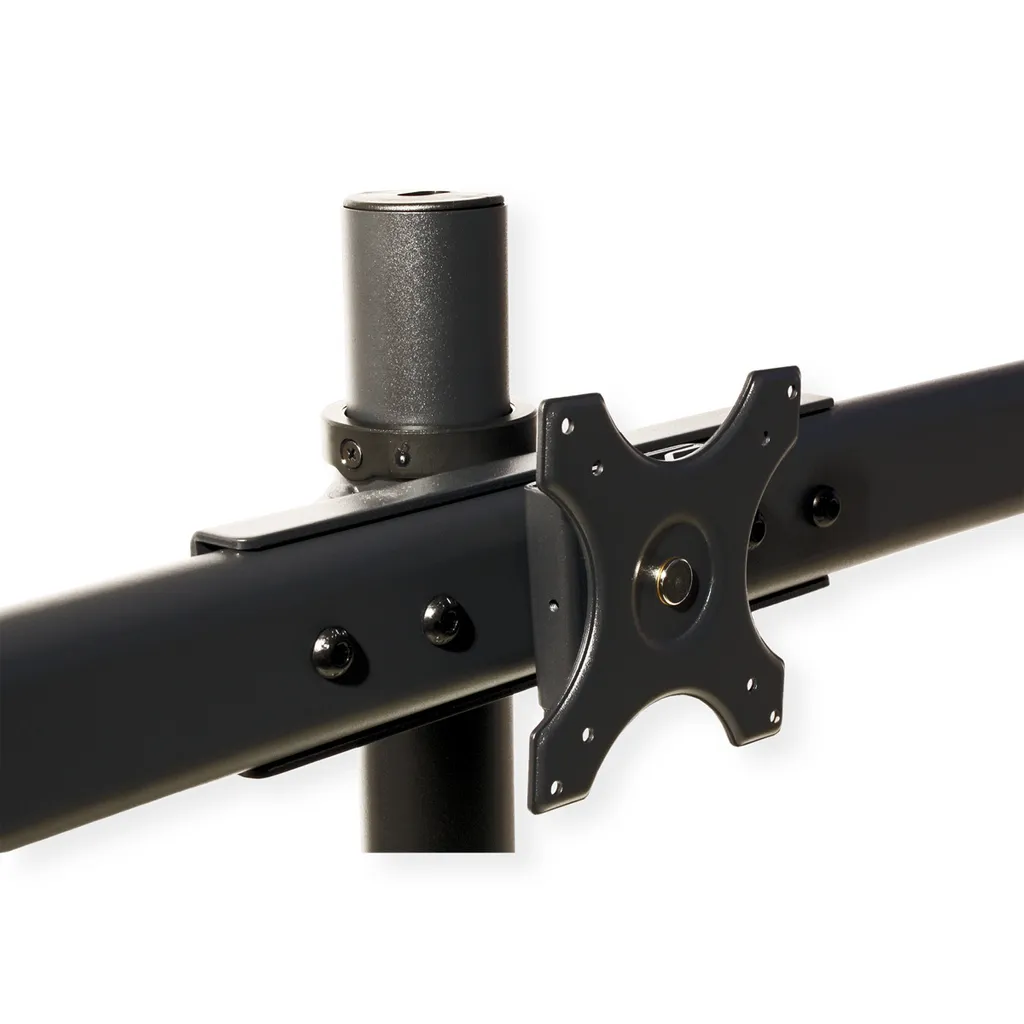 Bras Triple Écran Robuste 3x8kg Noir avec Montage Table Stable VALUE