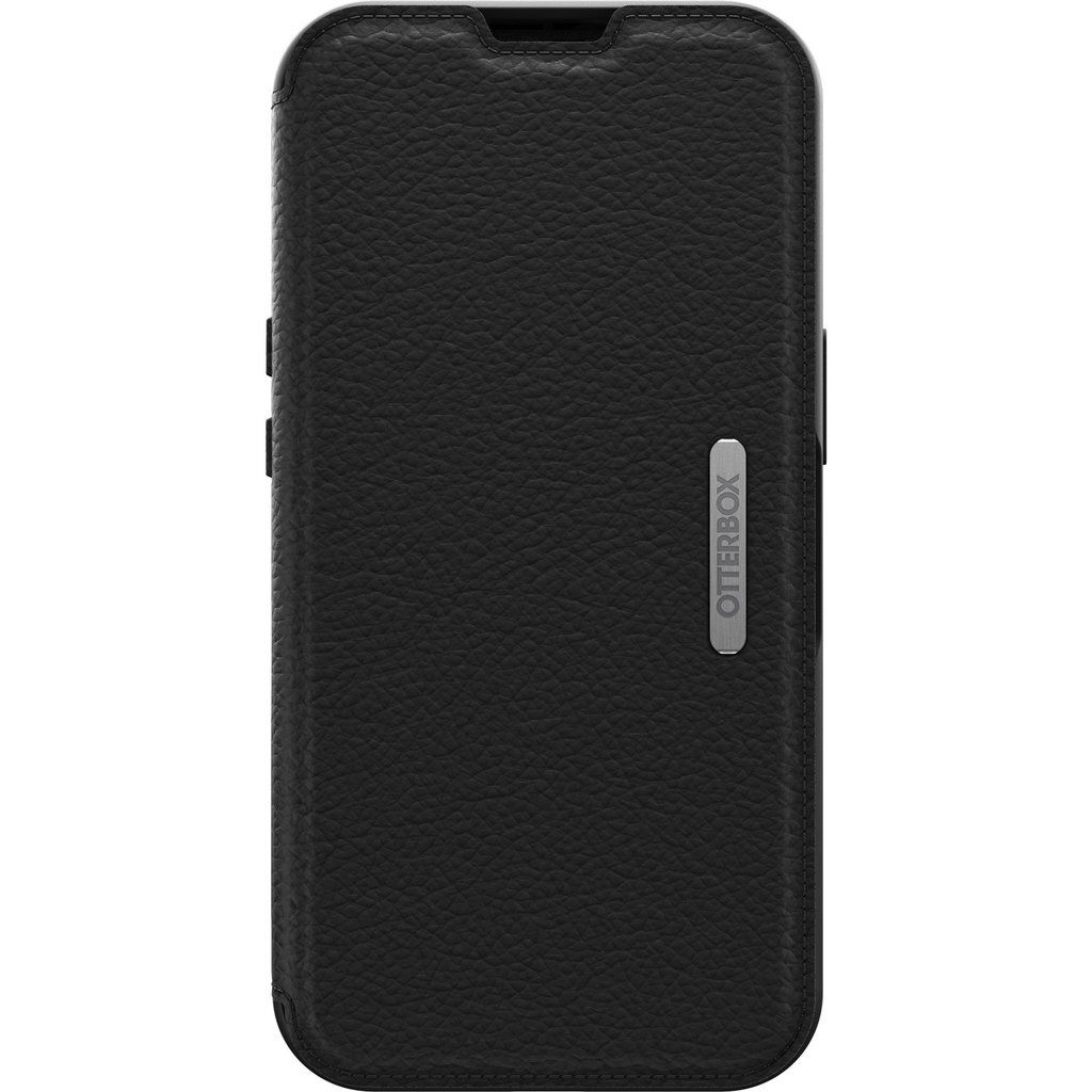 OtterBox Strada Tasche (Folie) Apple iPhone 13 Smartphone - Schwarz - Leder Body - Sturzsicher