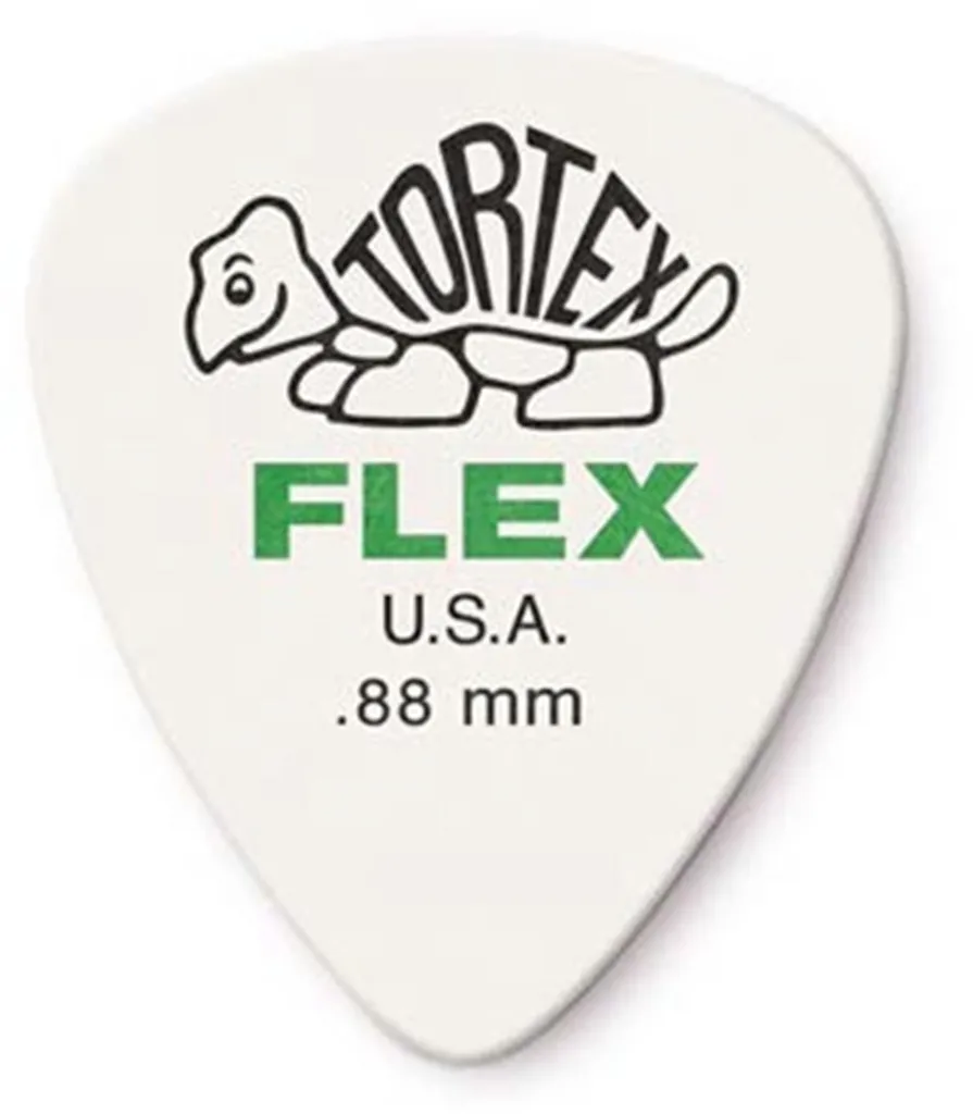 Plettro Dunlop 428R 0,88 Tortex Flex: Ideale per Chitarra Acustica