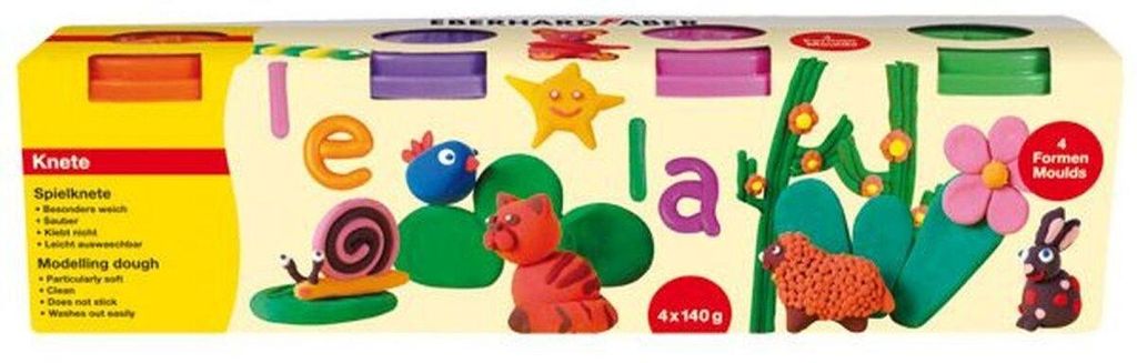 EberhardFaber Spielknete 4er Pack Sonderfarben Produktbild 