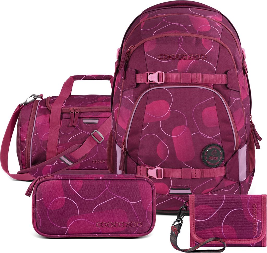 coocazoo Schulrucksack-Set Schulrucksack-Set „Berry Produktbild 