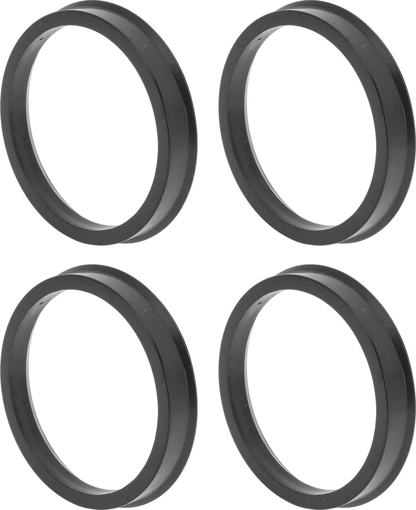 67,1 mm bis 59,6 mm Auto-Radnaben-Zentrierringe Schwarz aus Polycarbonat Räderzentrumswelle Stoßdämpfende Nabenringe 4 Stück