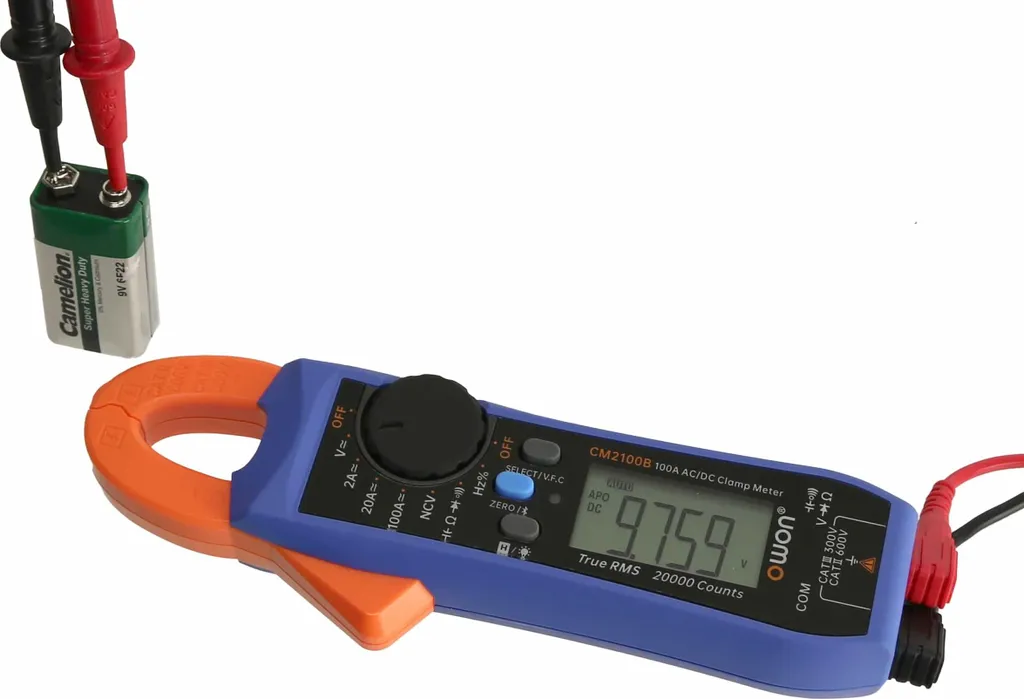 Pince Ampèremétrique Bluetooth 100A AC DC True RMS OWON CM2100B Pro - 8