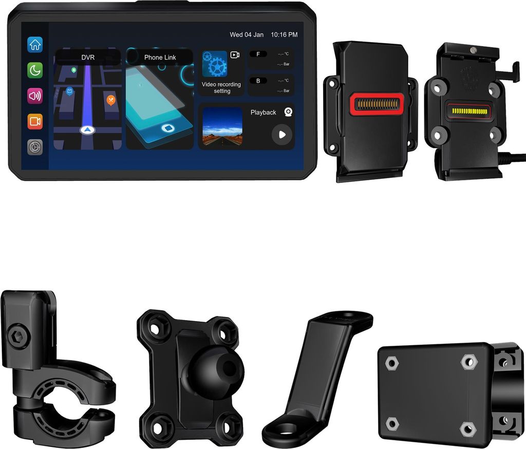 AlienRider M2-QR Bundle 6.2 Motorrad Multimediasystem
