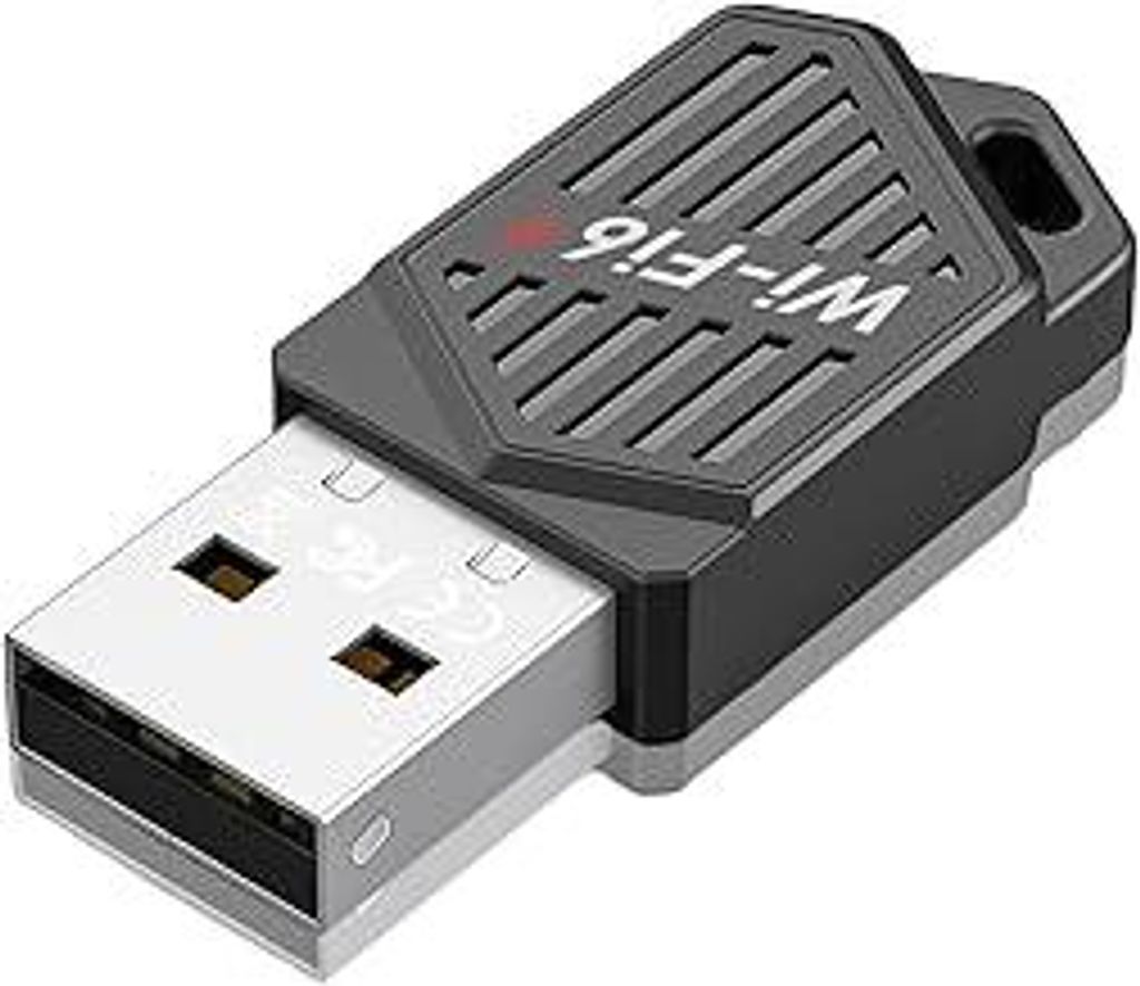 2 In 1 WLAN Bluetooth Adapter für PC, WiFi 6 AX900 + BT 5.4, Eingebauter Treibe, USB WLAN Stick Dual Band 5GHz 600Mbit/s + 2.4G 286Mbit/s,WPA3, MU...