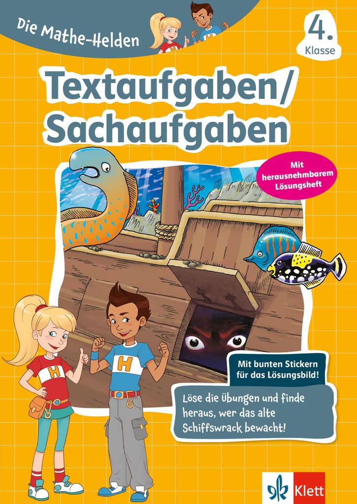 Die Mathe-Helden. Textaufgaben/Sachaufgaben 4. Klasse Produktbild 