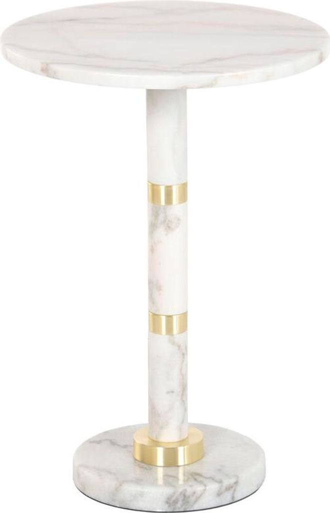 Odkládací stolek Home ESPRIT White Gold 41 X 41 X 58 CM Obrázek produktu 