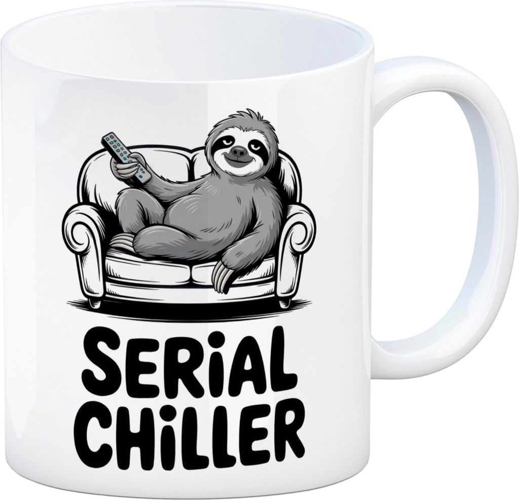 Faultier auf Couch Serial Chiller Kaffeebecher