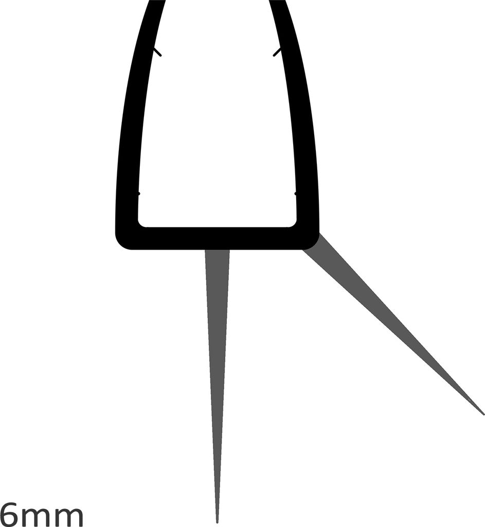 Ersatzteil - BERNSTEIN Duschkabinen DX213 / DX403 / DX407 / EX213 / EX403 / EX406 Glasstärke 6 mm, 8 mm - Duschdichtung Türunterseite - Breite w...