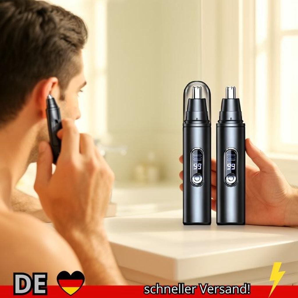 Mini-Taschen-Nasenhaarschneider Schmerzloser Haarschneider Nasenohren Haar