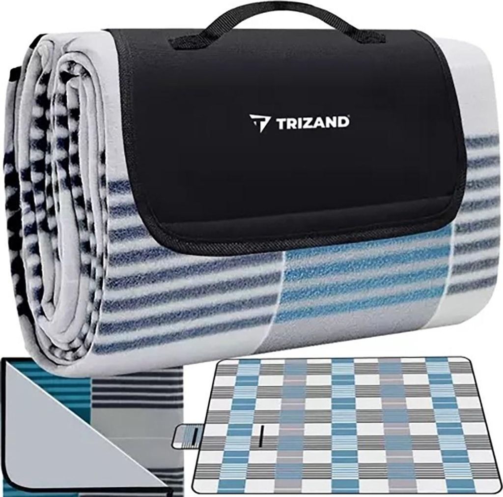 TRIZAND 21077 Isolierte Picknickdecke für den Strand Produktbild 