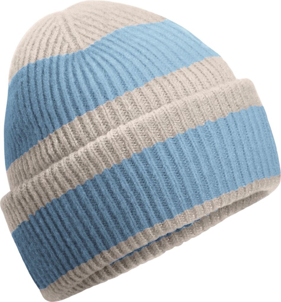 Beechfield - Mütze für Herren/Damen Uni PC7542 (Einheitsgröße) (Steingrau/Blau)