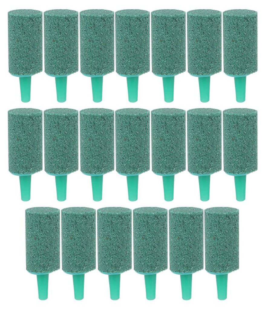 20PCS Grüner Sandstein Zylinder Aquarium Sauerstoffpumpe Belüftung Luft Stein Aquarium Blase Steine Zubehör