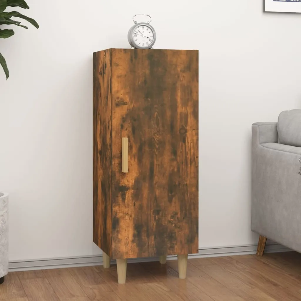 Cassettiera con Ruote rovere fumo in Legno Multistrato