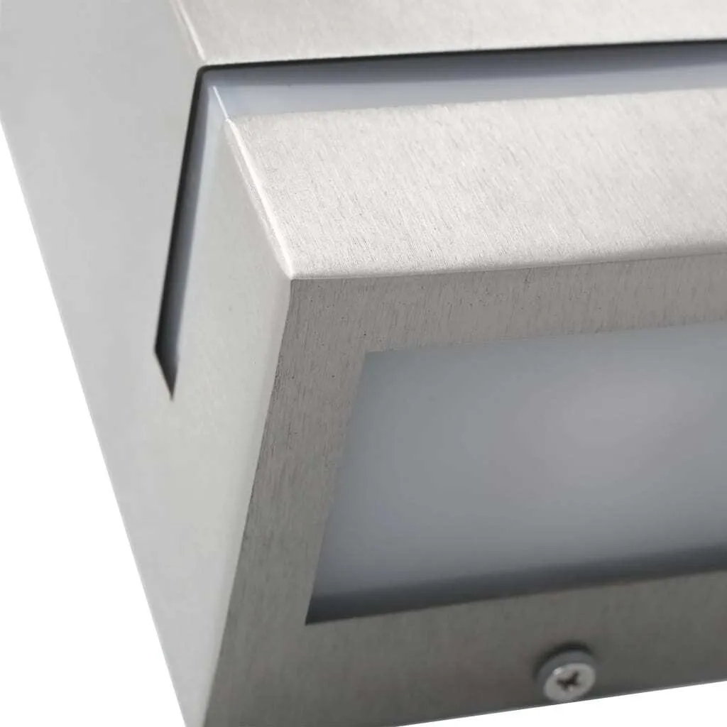 Lampe Murale Argentée Rectangulaire 35W Extérieure Pack de Deux - 6
