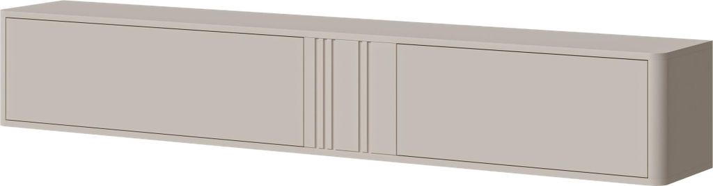 Furniture24 Fernsehschrank Philippe 190 Hängeschrank 190X30X30 Cm Lowboard - Kaschmir