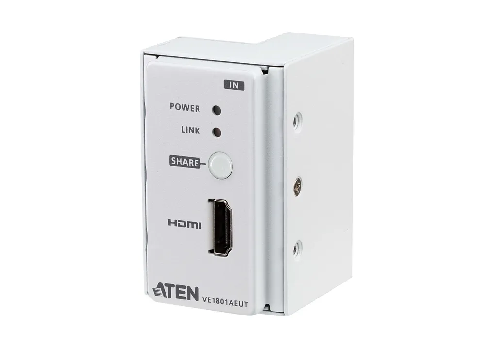 ATEN VE1801AEUT Émetteur HDMI 4K HDBaseT-Lite avec Plaque Murale EU PoH