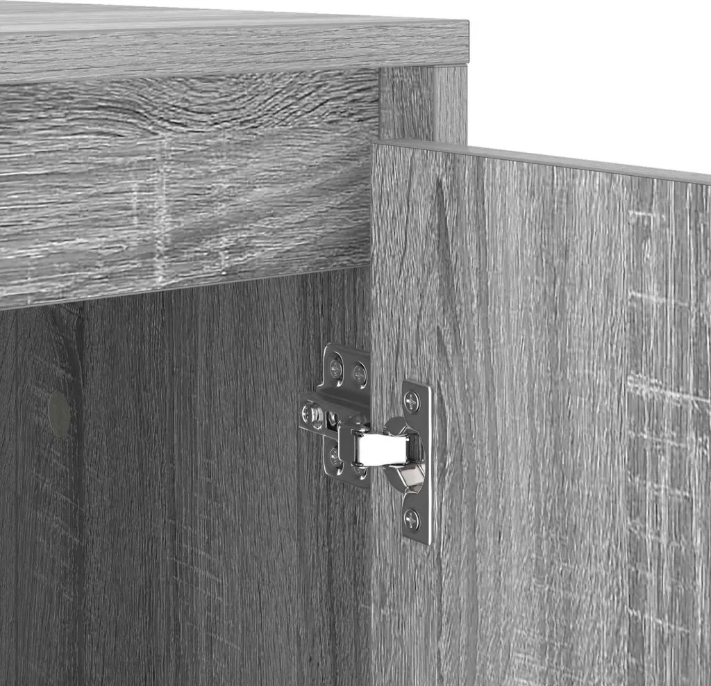 vidaXL Mobile Lavatrice 87x60x89 cm Grigio Sonoma - Arredo Bagno Robusto - 7