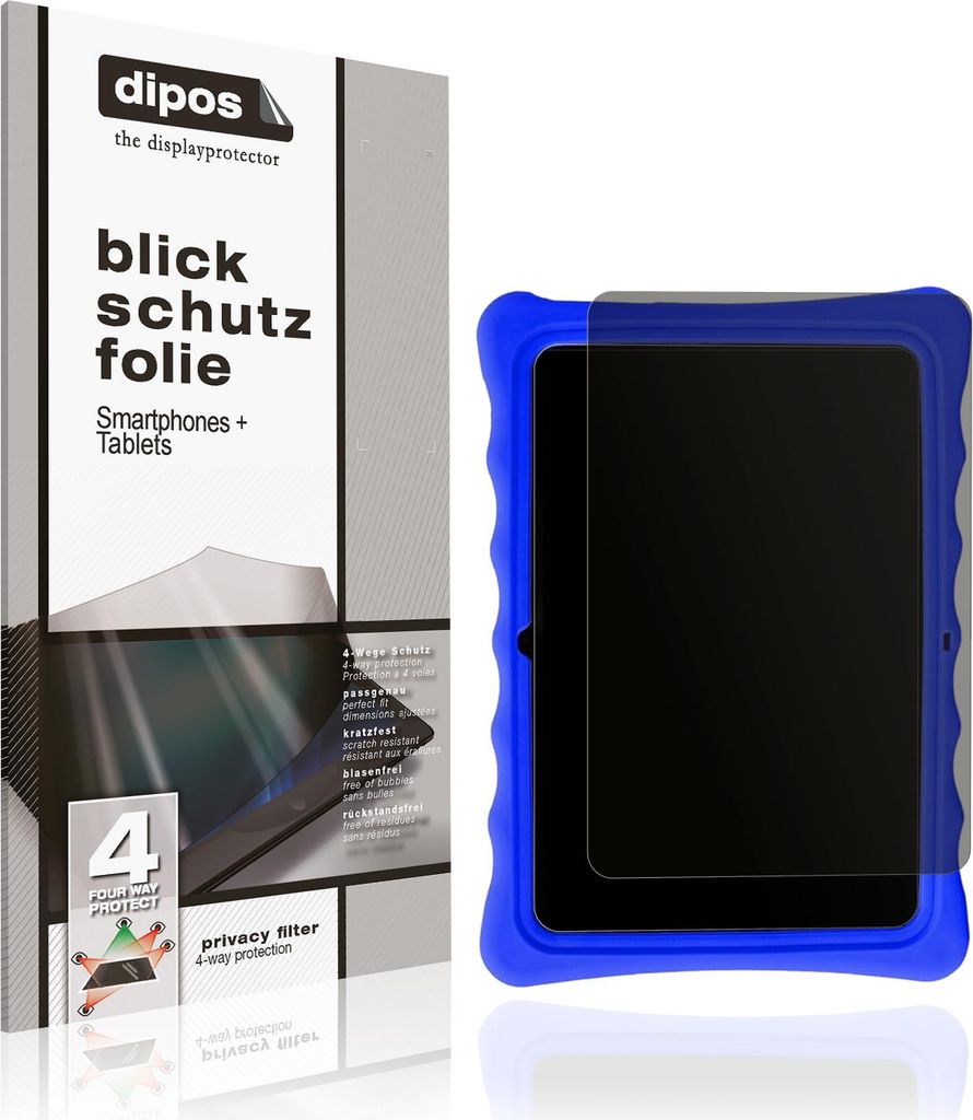 Blickschutzfolie für SaveFamily Evolution Kids Tablet matt Schutzfolie Folie Display Schutz dipos