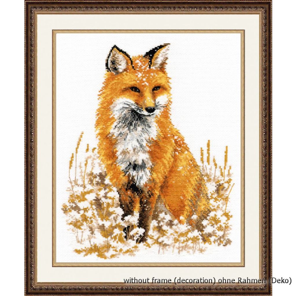Oven Kreuzstichset "Kleiner Fuchs", Zählmuster, 22x28cm