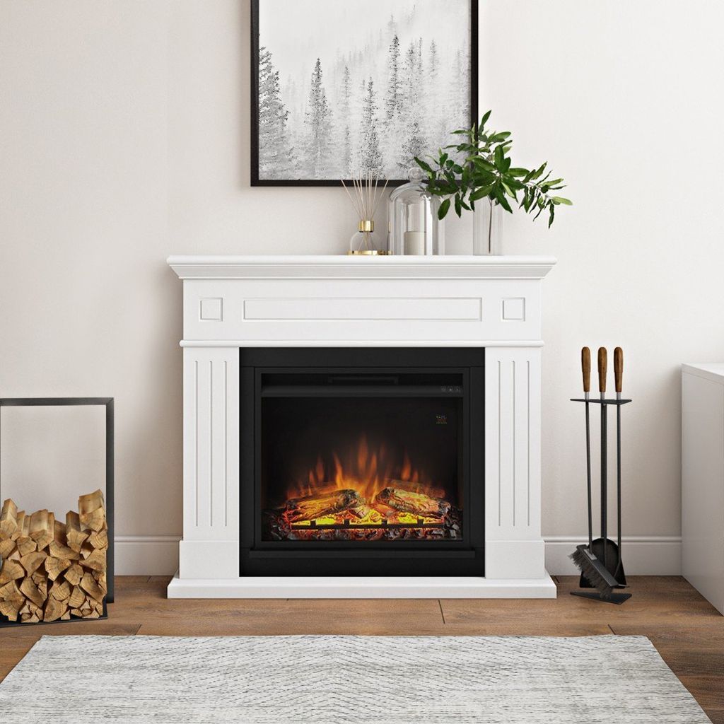 TAGU Elektrokamin Larsen weiss 23 Zoll Powerflame 1500 Watt Produktbild 6