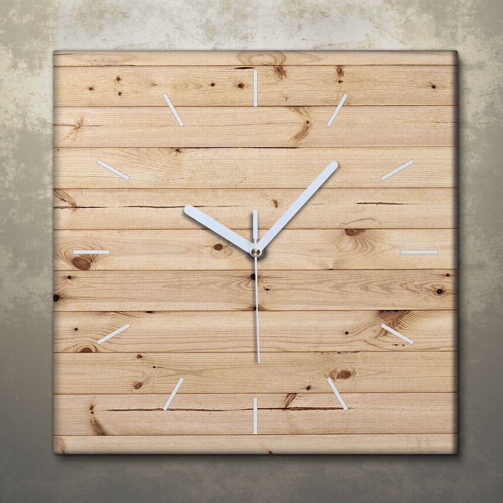 Wohnzimmer Leinwand Uhr Geräuschlos Küche 30x30 Helles, Produktbild 