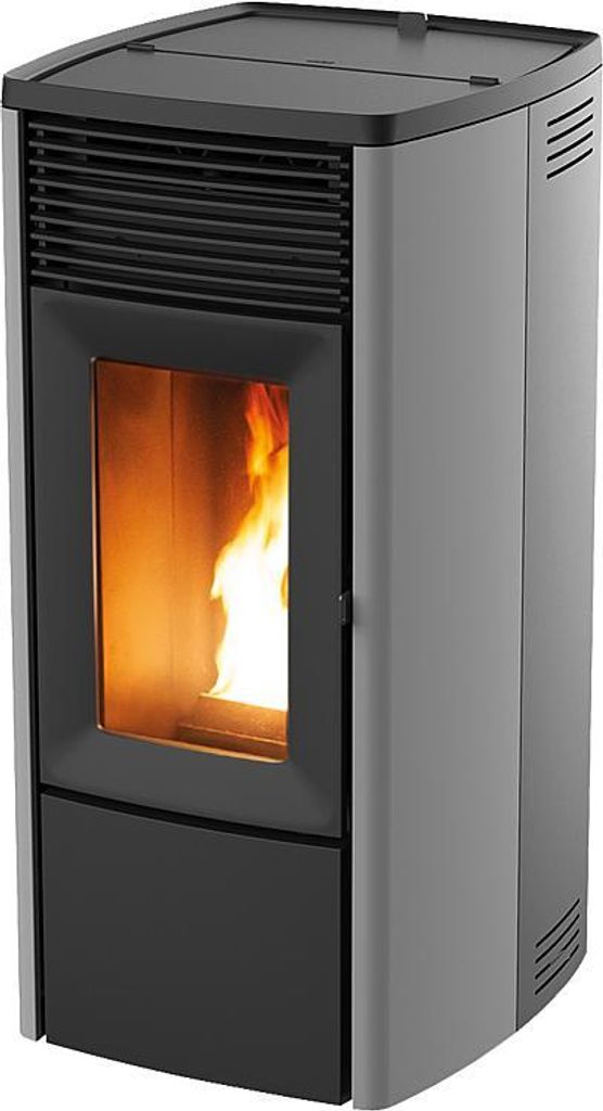 MCZ Pelletofen wassergeführt EGO Hydromatic Air M2+ 11,9kW Silber Holzpellets