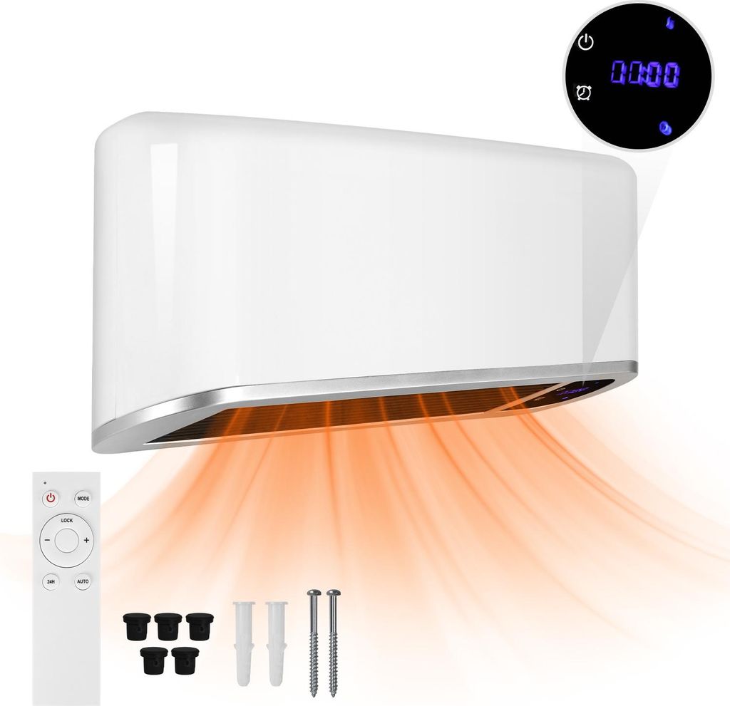 Bettizia nástěnný ventilátor WLAN 1000-2000W - Nastavitelné Obrázek produktu 