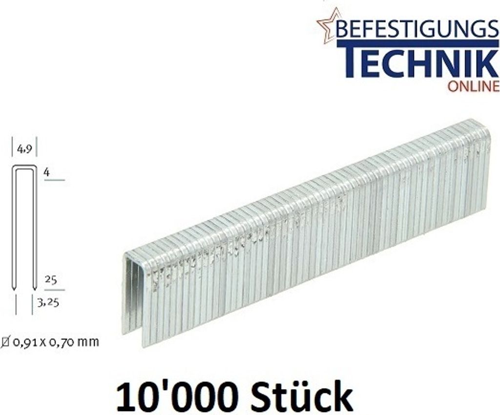 Heftklammern Klammern 4016 CNK / 16mm verzinkt für Haubold PN 4025 JN 10M KL-42