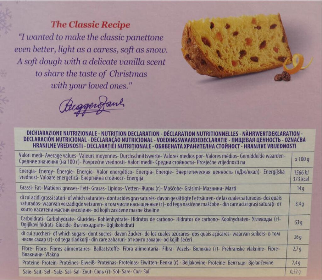 Bauli IL Panettone Classico Hefekuchen mit kandierten Produktbild 6