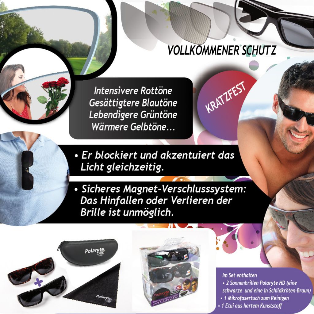 Polaryte® HD UV 400 - Sonnenbrillen Spar Set, 2 Stück, mit Produktbild 5