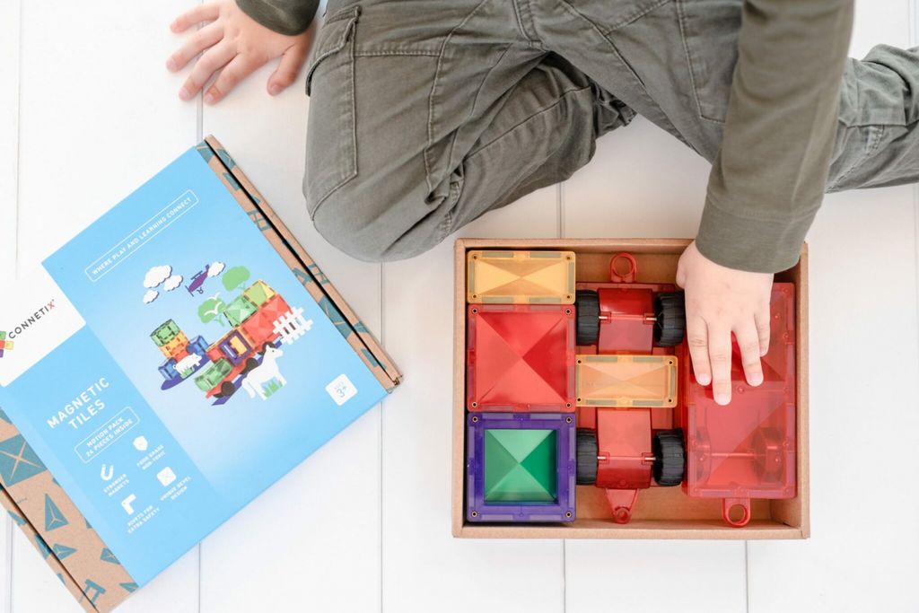 Magnetic Tiles Magnetická stavebnica 24 kusov autíčok Obrázok produktu 5