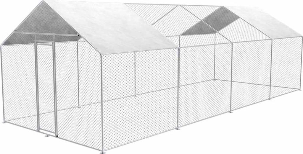 Enclos extérieur pour animaux - 3m x 8m x 2,5m Image du produit 