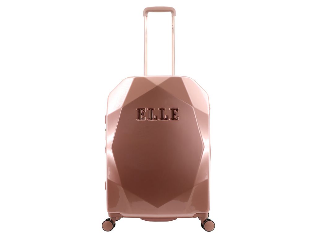 ELLE Koffer Diamond Spinner Trolley Gr. M Rose Gold Produktbild 