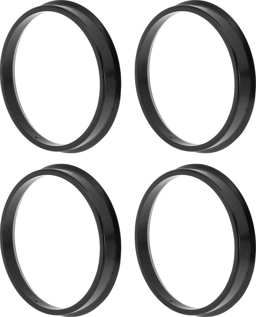 72.1mm bis 66.1mm Auto Rad Nabe Zentrier Ringe Schwarz Polycarbonat Räder Zentral Welle Stoßdämpfende Nabenringe 4Stk