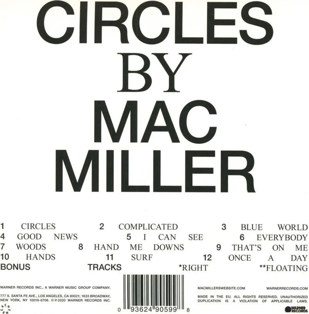 Mac Miller Circles CD Album Complet pour Ecouter sans Internet Partout - 3