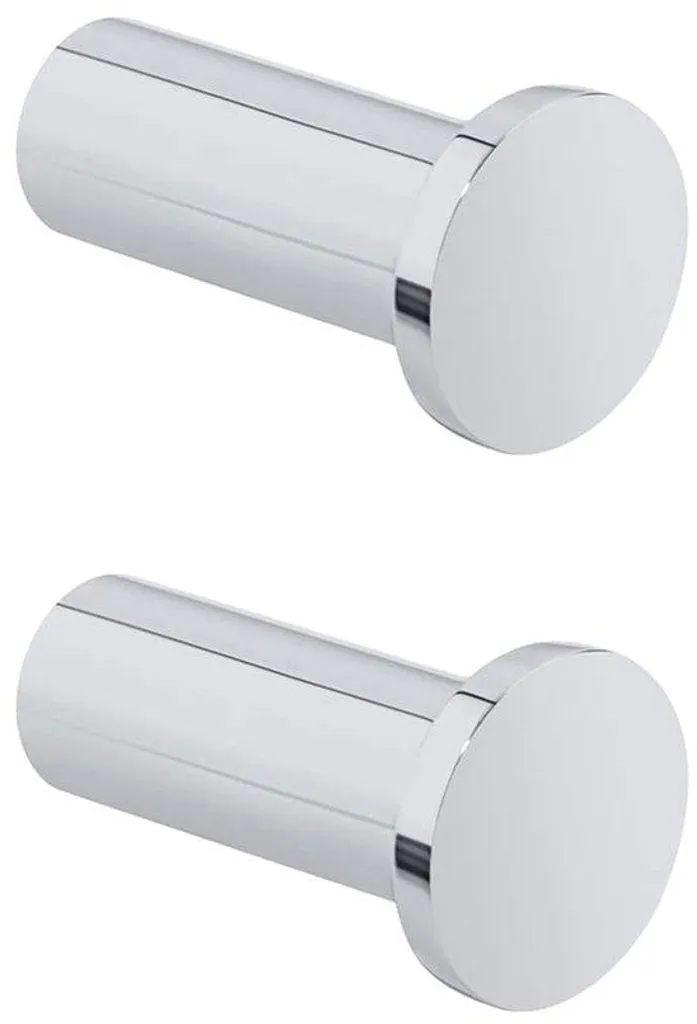 Patère Murale Inox pour Serviette et Vêtement - Lot de 2 Crochets Muraux