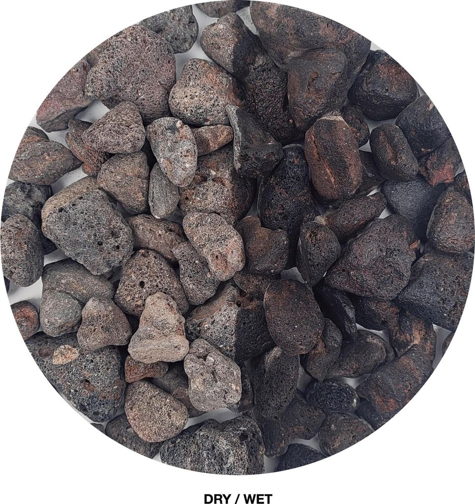 Druid Gravel Aquarium und Terrarium Kies Dunkelgrau 3-40 mm, 1,5 kg, vorgespült