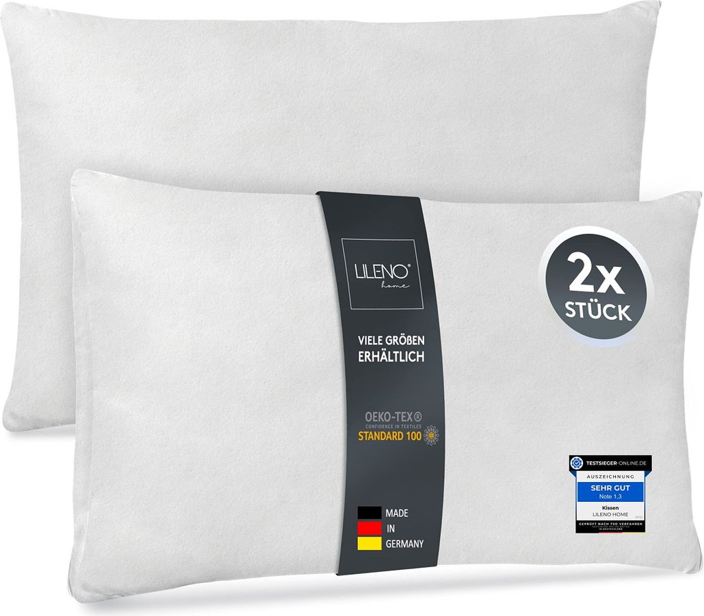 LILENO HOME 2er Set Kissenfüllung 30x50 cm - 40°C Produktbild 