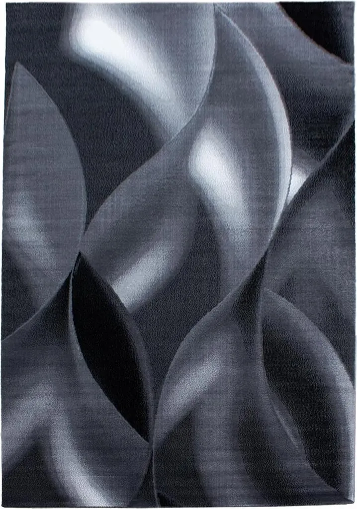 Tapis de Couloir SUPUR Robuste avec Motif Géométrique Gris et Anthracite