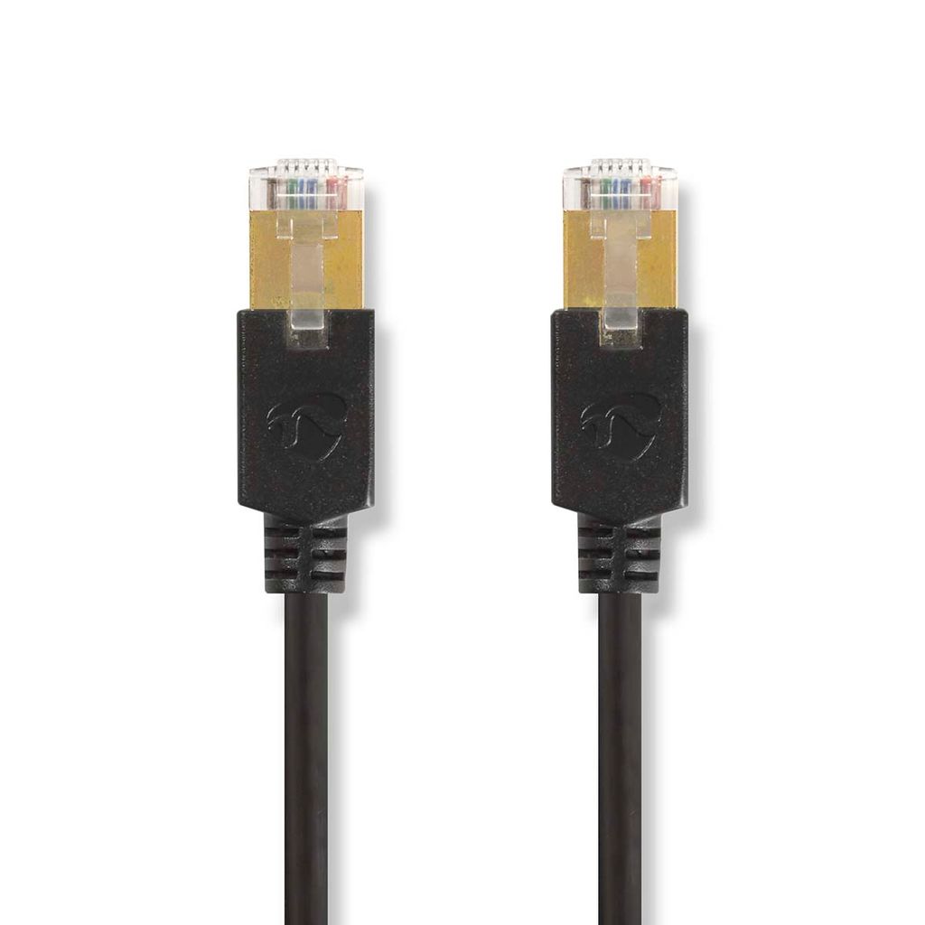 Nedis CAT6-Netzwerkkabel - RJ45 Stecker - RJ45 Stecker - F/UTP - 10.0 m - Rund - LSZH / PVC - Anthrazit - Verpackung mit Sichtfenster