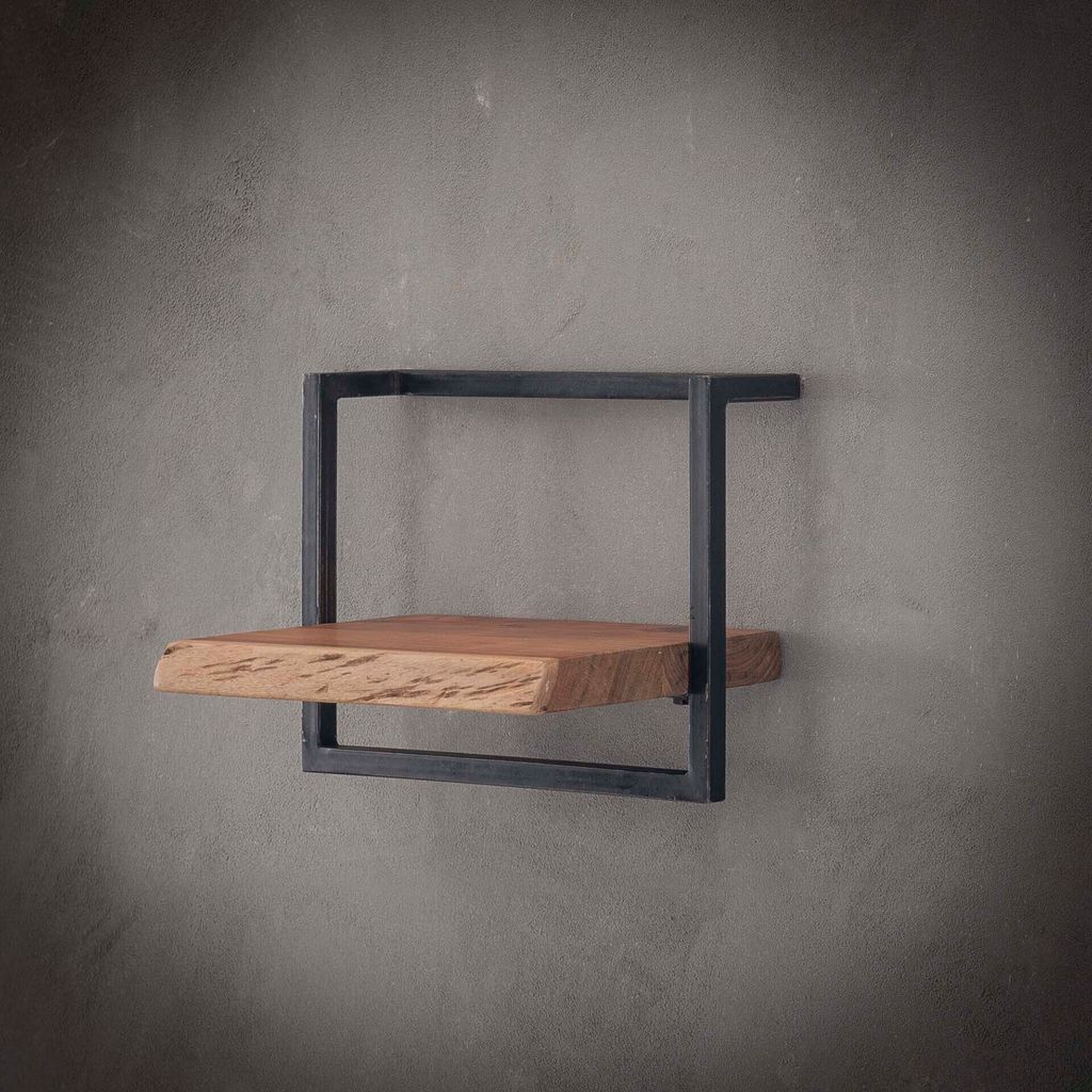 Hoyz - Wandregal Edge - 40 cm - Akazienholz Produktbild 