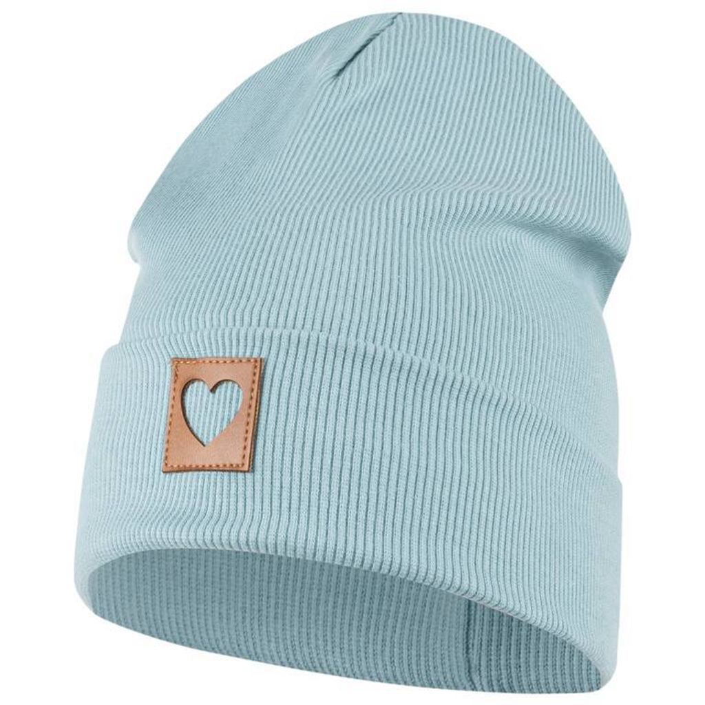 Smarilla Mütze Mädchen Damen Kinder Beanie gerippt, Gr. 58-60, Türkis