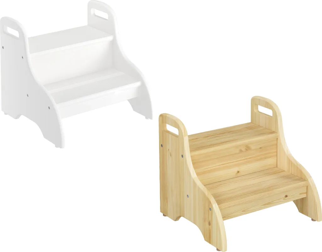 Sgabello per Bambini e Adulti V-90.92-05 - La Scaletta in Legno per Casa
