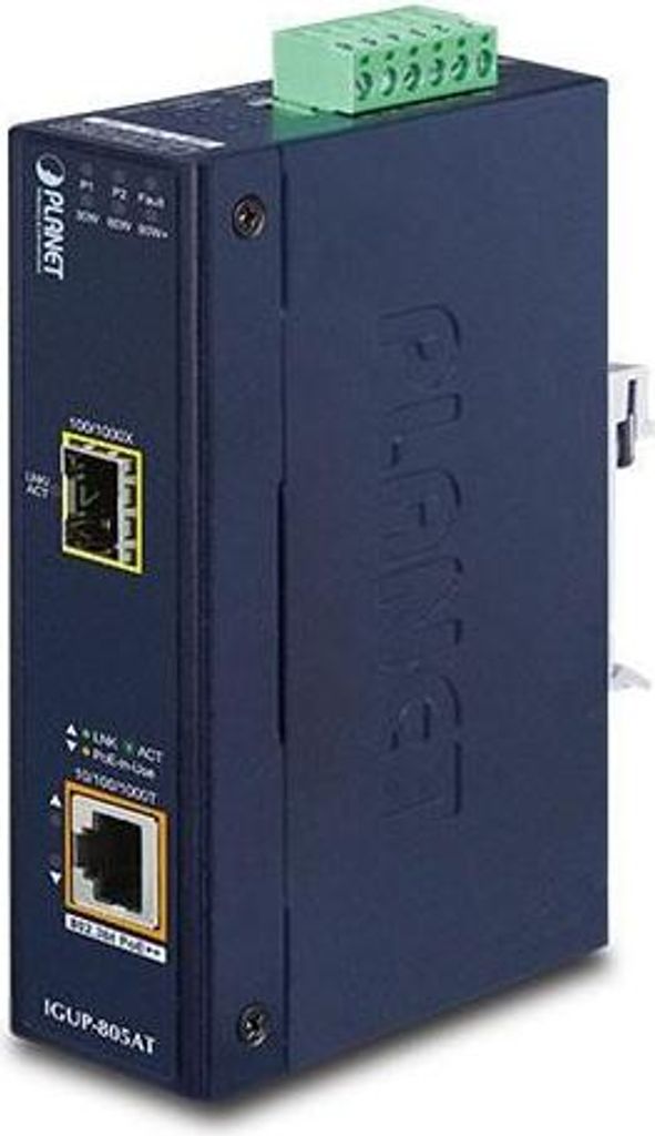 PLANET Industrial Media Converter IGUP-805AT PoE++