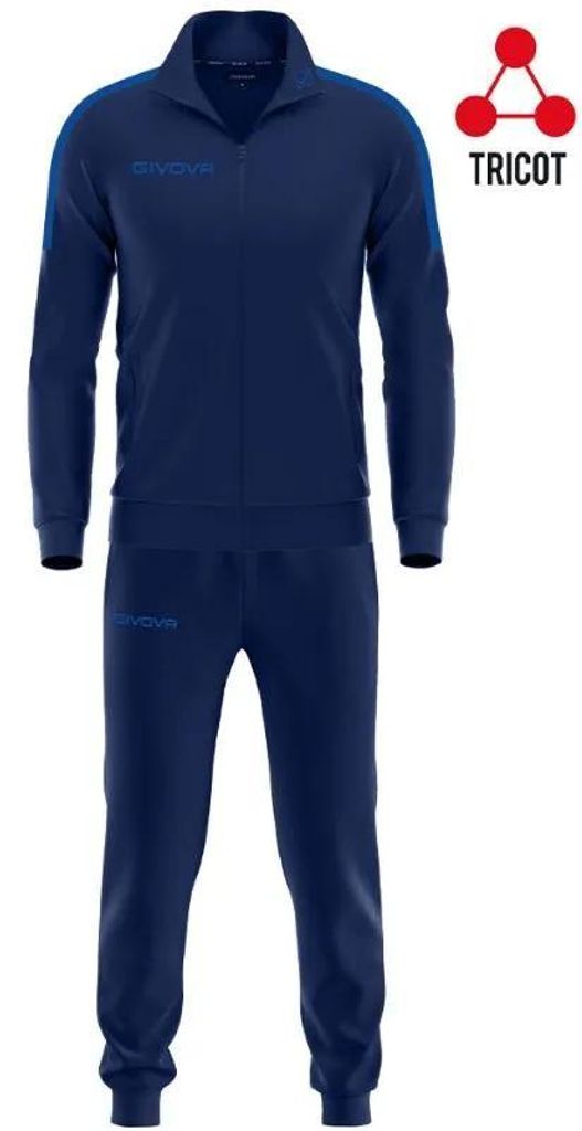 Givova Tuta Revolution Blue-Royal Blueset - M