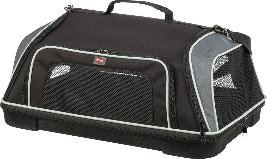 TRIXIE Airline Tasche Boarding - schwarz/grau - 55 × 23 × Produktbild 